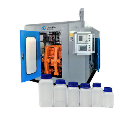 satın al Tek Kafa Ekstrüzyon Şişirme Makinesi 100kg / H Plastik Yuvarlak Şişeler online manufacture