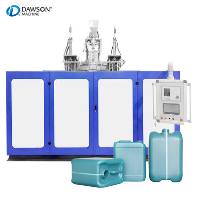 satın al Tam Otomatik Çift Ölçekli Başlı Plastik 5L 10L HDPE Jerrycan Ekstrüzyon Blow Molding Makinesi online manufacture