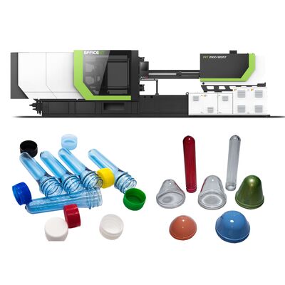 satın al PET preform enjeksiyon kalıplama makinesi 1 ila 180 rpm viska hızı 200 ton sıkıştırma gücü ve enerji tasarrufu servo motoru online manufacture