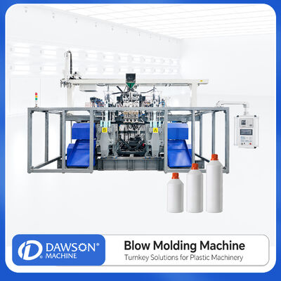 satın al 120 kg/saat Çıkışlı Otomatik 4 Kafalı Çift İstasyonlu Ekstrüzyon Şişirme Makinesi (Plastik Şişe Üretimi İçin) online manufacture