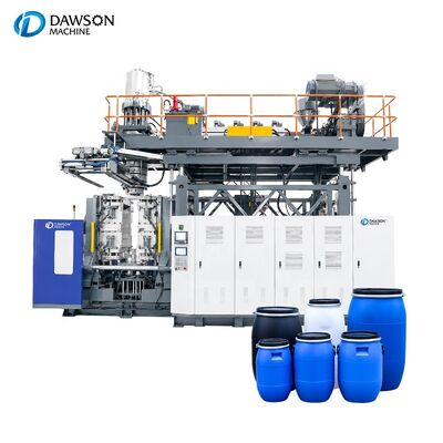 buy Hassas 200L Çift Halkalı Şişirme Kalıplama Makinesi Plastik Varil Üretim Makinesi Kimyasal Ambalaj İçin online manufacture