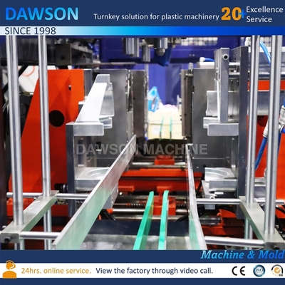 0-5L HDPE Plastik Jerrycan Üretimi için Tek İstasyonlu Ekstrüzyon Blow Molding Makinesi