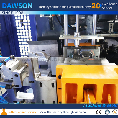 0-5L HDPE Plastik Jerrycan Üretimi için Tek İstasyonlu Ekstrüzyon Blow Molding Makinesi