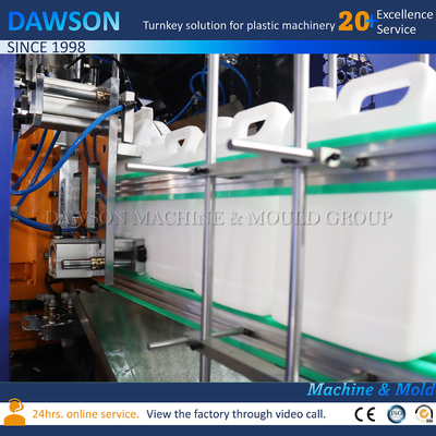 Tek istasyonlu Ekstrüzyon Blow Molding Makinesi ile 0-5L HDPE şişelerinin üretimi