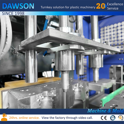 Profesyonel Ekstrüzyon Blow Molding Makinesi Çift İstasyon Çift Başlı