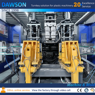 Profesyonel Ekstrüzyon Blow Molding Makinesi Çift İstasyon Çift Başlı