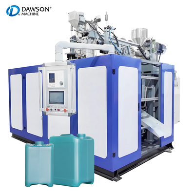 Tam Otomatik HDPE 5L 10L Çift İstasyon Çift Ölçme Başlı Jerry Can Extrusion Blow Molding Makinesi