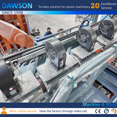 Tam Otomatik HDPE 5L 10L Çift İstasyon Çift Ölçme Başlı Jerry Can Extrusion Blow Molding Makinesi