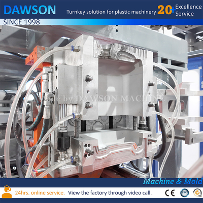 Çift İstasyonlu Çift Ölçekli Başlı Plastik HDPE 5L 10L EURO ADBLUE Denizci Blow Molding Makinesi