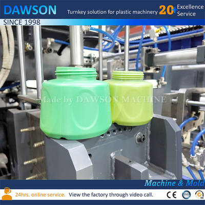 HDPE Ekstrüzyon Blow Molding Makinesi Geniş Boynuzlu Tıbbi Kimyasal Paket Plastik 1400ml Şişe