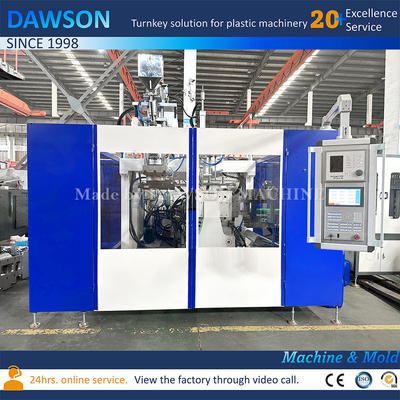Tek istasyonlu 20L 23L 25L HDPE Jerry Can Extrusion Blow Molding Machine