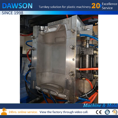 Saatte 130 Kg çıkış 20 Litre Jerry Can Ekstrüzyon HDPE Kalıplama Plastik Davul Blow Kalıplama Makinesi 4.4 X 3.4 X 3.6 Metre
