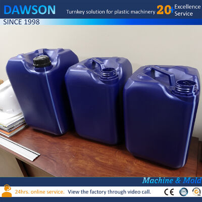 Saatte 130 Kg çıkış 20 Litre Jerry Can Ekstrüzyon HDPE Kalıplama Plastik Davul Blow Kalıplama Makinesi 4.4 X 3.4 X 3.6 Metre