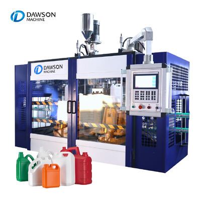 85mm vida çapı 110kN sıkıştırma gücü Plastik HDPE Çamaşır deterjanı şişesi yapmak Ekstrüzyon üfleme kalıplama makinesi