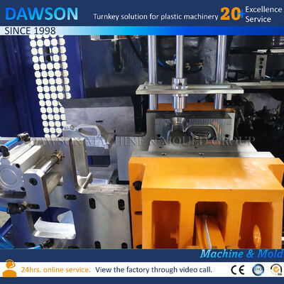 85mm vida çapı 110kN sıkıştırma gücü Plastik HDPE Çamaşır deterjanı şişesi yapmak Ekstrüzyon üfleme kalıplama makinesi