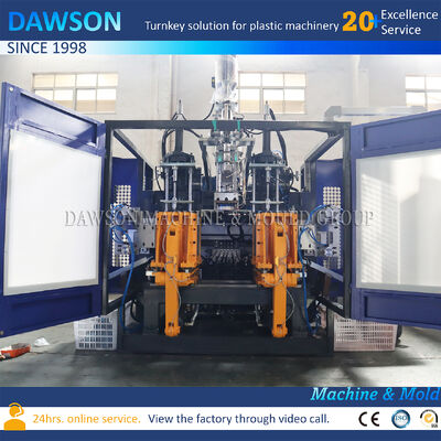 3 Vidalı Isıtma Bölgesi Kolay Kullanımlı Üretim Ekstrüzyon Şişirme Kalıplama Makinesi Plastik Süt Su Şişesi Makineleri