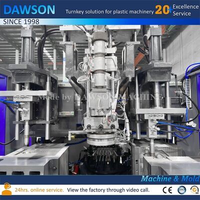 Berilyum bakır kalıp malzemeli alüminyum 5L 8L 10L plastik şişirme makinesi HDPE makinesi çevrim süresi 21.6 saniye