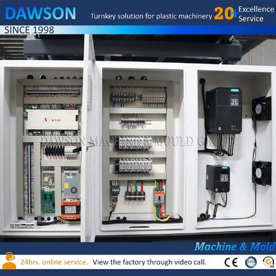 Şişe Çift İstasyon Hdpe Ekstrüzyon Blow Kalıplama Makinesi vida L D oranı 24 1.5L süt şişe üretimi için tasarlanmıştır