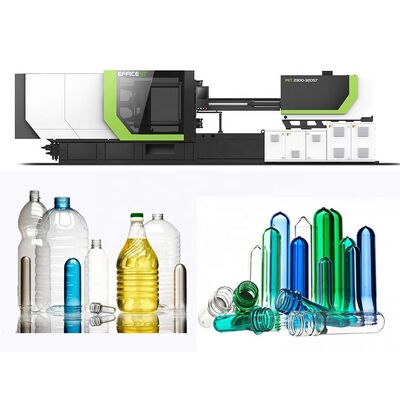 Servo Motor Tipi PET Preform Enjeksiyon Kalıplama Makinesi 630x600 mm Tie Bar Distance ve 64-72 Cavity High Speed Production