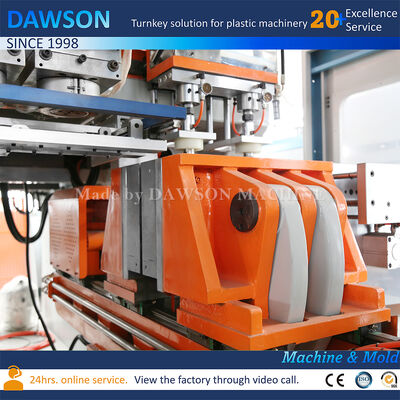 Tam Elektrikli 5L Hdpe Çamaşır Deterjanı Şişeleri Şişirme Makinesi Üç Kalıp Kafalı Ekstrüzyon Şişirme Makinesi