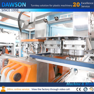 Tam elektrikli çift istasyonlu HDPE 3L 5L Jerrycan Ekstrüzyon Blow Molding Makinesi