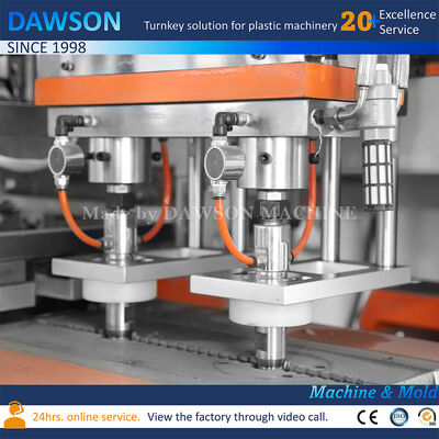 Tam Elektrikli 5L Hdpe Çamaşır Deterjanı Şişeleri Şişirme Makinesi Üç Kalıp Kafalı Ekstrüzyon Şişirme Makinesi