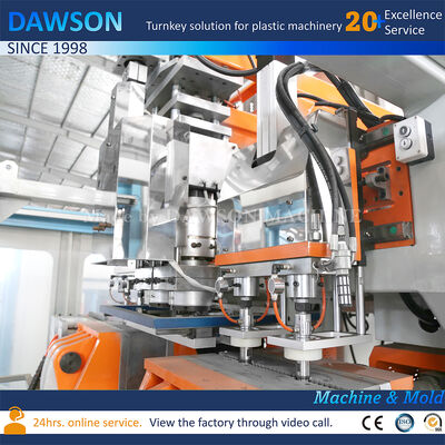 Tam Elektrikli 5L Hdpe Çamaşır Deterjanı Şişeleri Şişirme Makinesi Üç Kalıp Kafalı Ekstrüzyon Şişirme Makinesi