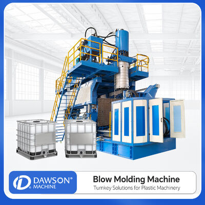 Akkumulatör başı tasarımı ve Servo Motor Sistemi ile maliyetli 1000L IBC Tank Blow Molding Makinesi