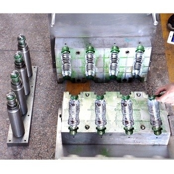 4 Kavite Pet Şişirme Makinesi Plastik Kavanoz Şişeleri Yarı Otomatik